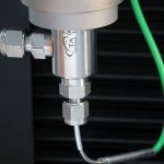 DynTHERM thermocouple and gas connection detail 1